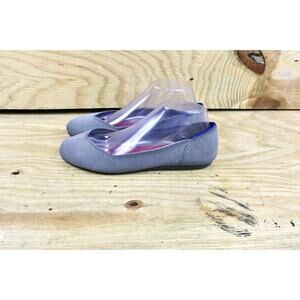 Rothy's Flats Womens 8.5 Round Toe Ballet Flats Gray Slip Ons Shoes